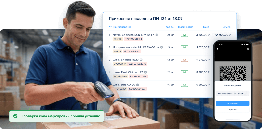 Маркировка в АвтоДилер Онлайн